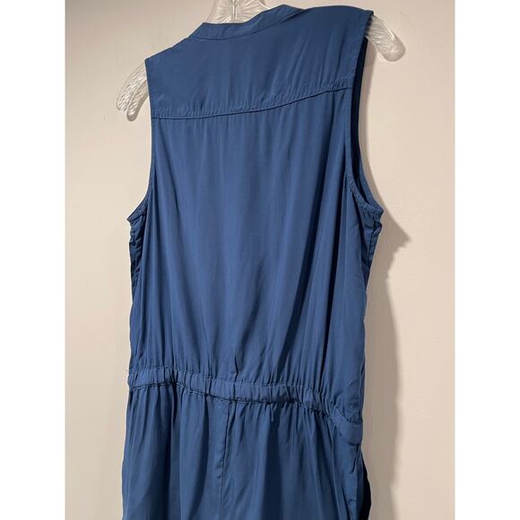 NEW a.n.a A New Approach Lightweight Rayon Romper Blue Size Small JL - Picture 3 of 9
